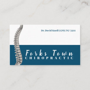Therapist chiropractor visitekaartje