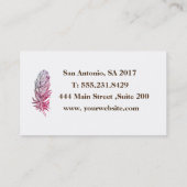 Therapist Custom UV Matte Business Card Visitekaartje (Achterkant)