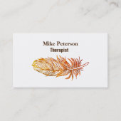 Therapist Custom UV Matte Business Card Visitekaartje (Voorkant)