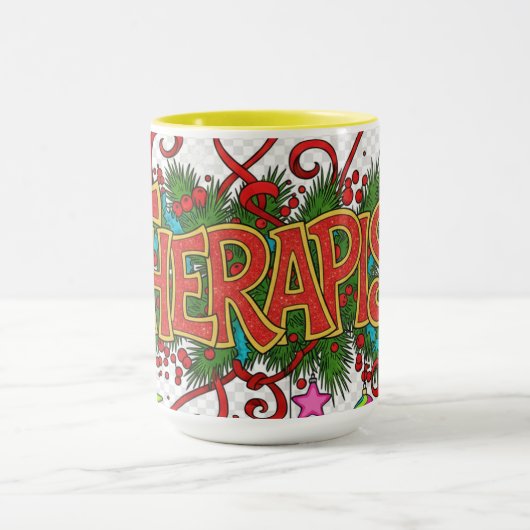 Therapist- Cute Festive Professionals Mug Mok (Midden)
