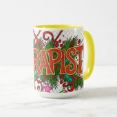 Therapist- Cute Festive Professionals Mug  Mok (Voorkant rechts)
