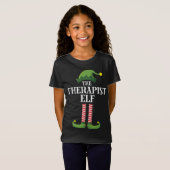 Therapist Elf Matching Family - Deel kerstmis T-shirt (Voorkant volledig)