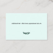 Therapist Eucalyptus Mint Green Euro Visitekaartje (Achterkant)