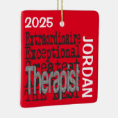 Therapist Extraordinaire CUSTOM Keramisch Ornament (Rechts)