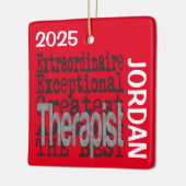 Therapist Extraordinaire CUSTOM Keramisch Ornament (Links)