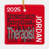 Therapist Extraordinaire CUSTOM Keramisch Ornament (Voorkant)