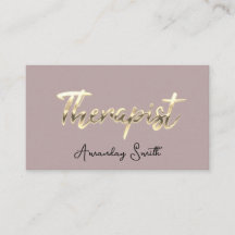 Therapist Golden ScriptQR-code Logo Blush