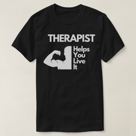 Therapist helpt je om het Shirt Fysieke Therapie t (Design voorkant)