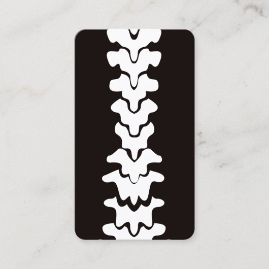 Therapist in het Chiropraktijk Manual Visitekaartje (Voorkant)