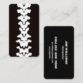 Therapist in het Chiropraktijk Manual Visitekaartje (Voorkant / Achterkant)