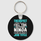 Therapist Job Title Profession Career Therapy  Sleutelhanger (Achterkant)