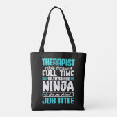 Therapist Job Title Profession Career Therapy  Tote Bag (Achterkant)
