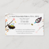 Therapist Linnenpapieren Visitekaartje (Achterkant)
