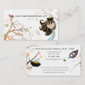 Therapist Linnenpapieren Visitekaartje (Voorkant / Achterkant)