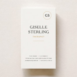 Therapist Mental Health Minimalist Professional  Visitekaartje