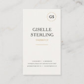 Therapist Mental Health Minimalist Professional Visitekaartje (Voorkant)