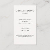 Therapist Mental Health Sage Green Visitekaartje (Achterkant)