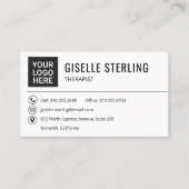 Therapist Psychologist Company Logo Visitekaartje (Voorkant)