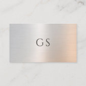 Therapist Psychologist Metallic Visitekaartje (Achterkant)