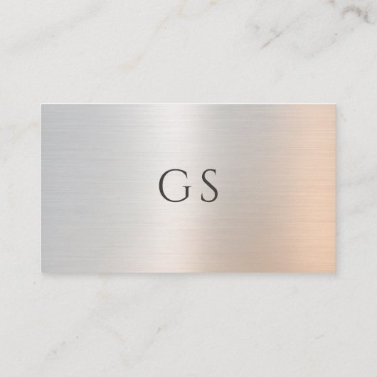 Therapist Psychologist Metallic Visitekaartje (Achterkant)