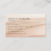 Therapist Psychologist Terracotta Visitekaartje (Achterkant)