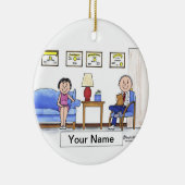 Therapist, psycholoog - man keramisch ornament (Rechts)