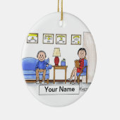 Therapist, psycholoog - Vrouw Keramisch Ornament (Rechts)