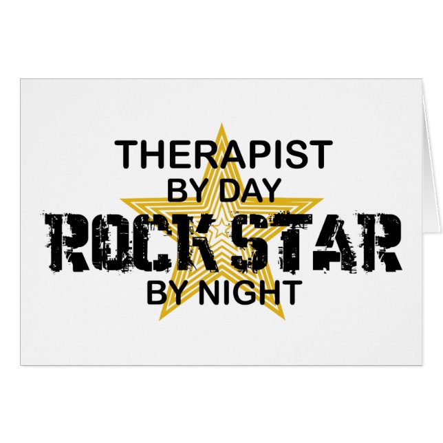 Therapist Rock Star by Night (Voorkant Horizontaal)