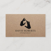 Therapist Rustic Kraft Visitekaartje (Voorkant)