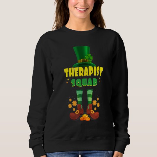 Therapist Squad Funny Irish St Patrick Day Trui (Voorkant)