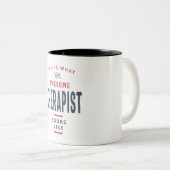 Therapist Tweekleurige Koffiemok (Voorkant rechts)