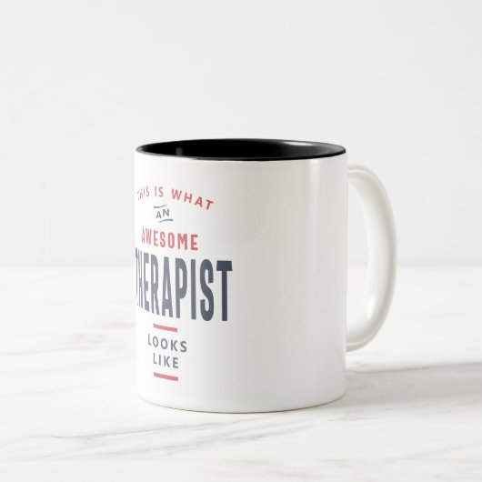 Therapist Tweekleurige Koffiemok (Voorkant rechts)
