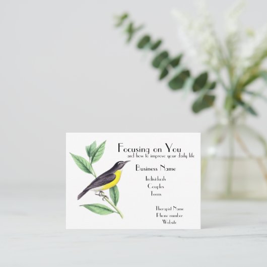 "Therapist" Visitekaartje (Staand voorkant)