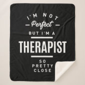 Therapist Work Title Cadeau Sherpa Deken (Voorkant)