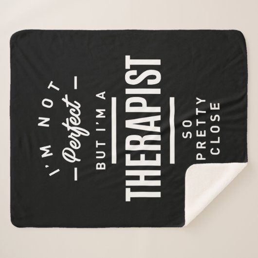 Therapist Work Title Cadeau Sherpa Deken (Voorkant (horizontaal))