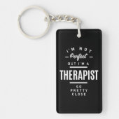 Therapist Work Title Cadeau Sleutelhanger (Voorkant)