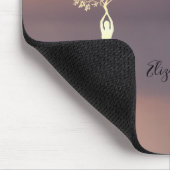 Therapist Zen Stones, Sunset Tree Silhouette Muismat (Hoek)