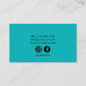 Therapistisch blauw visitekaartje (Achterkant)