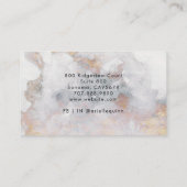 Therapistische adviseur Abstracte Waterverf Irides Visitekaartje (Achterkant)