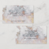 Therapistische adviseur Abstracte Waterverf Irides Visitekaartje (Voorkant / Achterkant)