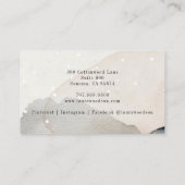 Therapistische adviseur Abstracte Waterverf Vormen Visitekaartje (Achterkant)