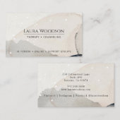 Therapistische adviseur Abstracte Waterverf Vormen Visitekaartje (Voorkant / Achterkant)