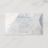 Therapistische adviseur Serene Abstracte Waterverf Visitekaartje (Achterkant)