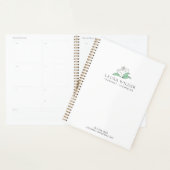 Therapistische adviseur Serene White Flower Busine Planner (Display)