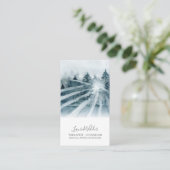 Therapistische adviseur Sunlight Through Trees Visitekaartje (Staand voorkant)