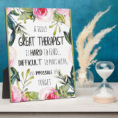 Therapistische appreciatie Gift Dank u Citaat Fotoplaat (Zijkant)
