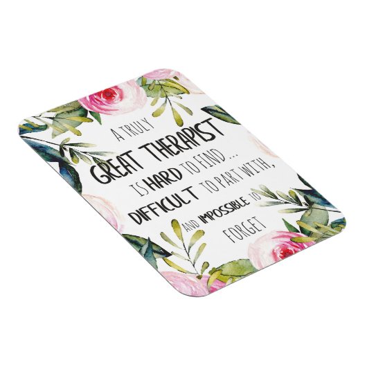 Therapistische appreciatie Gift Dank u Citaat Magneet (Rechterzijde)