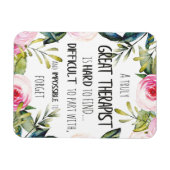 Therapistische appreciatie Gift Dank u Citaat Magneet (Horizontaal)