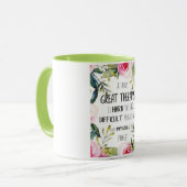 Therapistische appreciatie Gift Dank u Citaat Mok (Voorkant links)