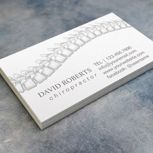 Therapistische chiropractor-Benoeming Afsprakenkaartje